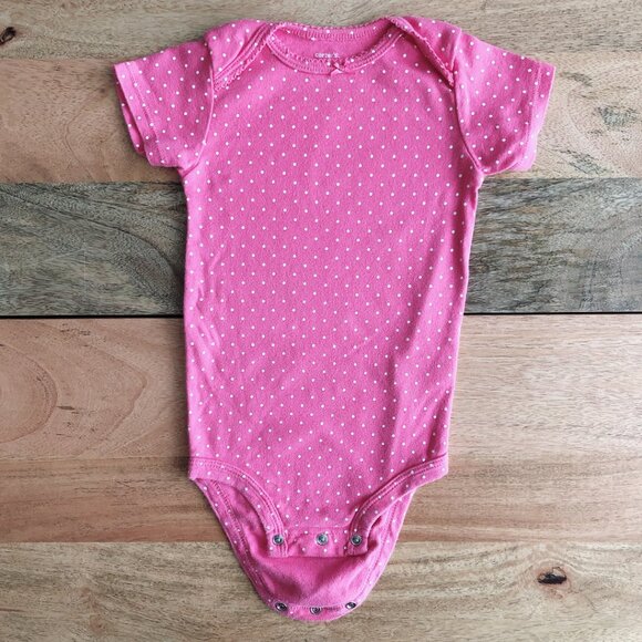 🧸 SALE! (5/$15, 8/$22, 12/$30) Carter’s bodysuit 24m pink baby girl onesie - Picture 1 of 4